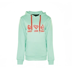 Big Green Egg Hoodie Dames Mint Green