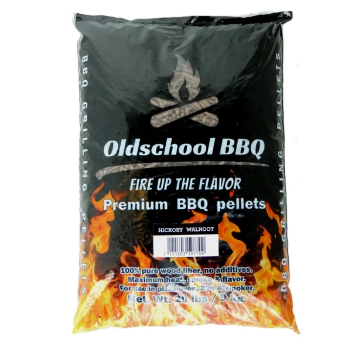 Oldschool BBQ Hickory Walnoot Pellets 9 Kg